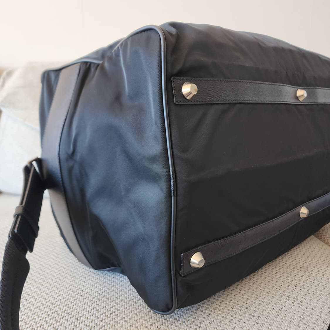 민트급 프라다 테스토 나일론 사피아노 레더 2WAY 보스턴백 여행가방 상품이미지10