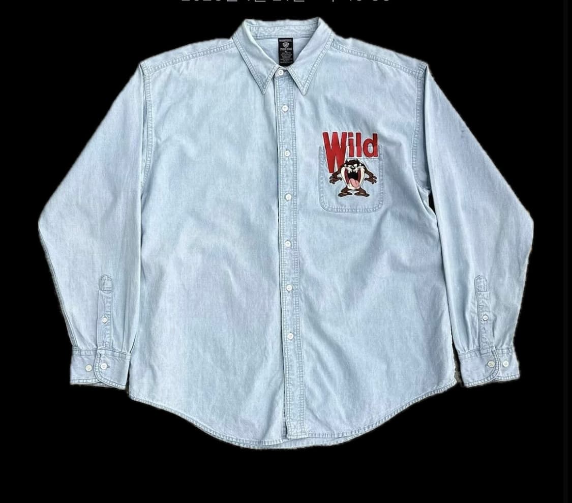 Waner Bros 루니툰즈 샴브레이 셔츠 상품이미지1