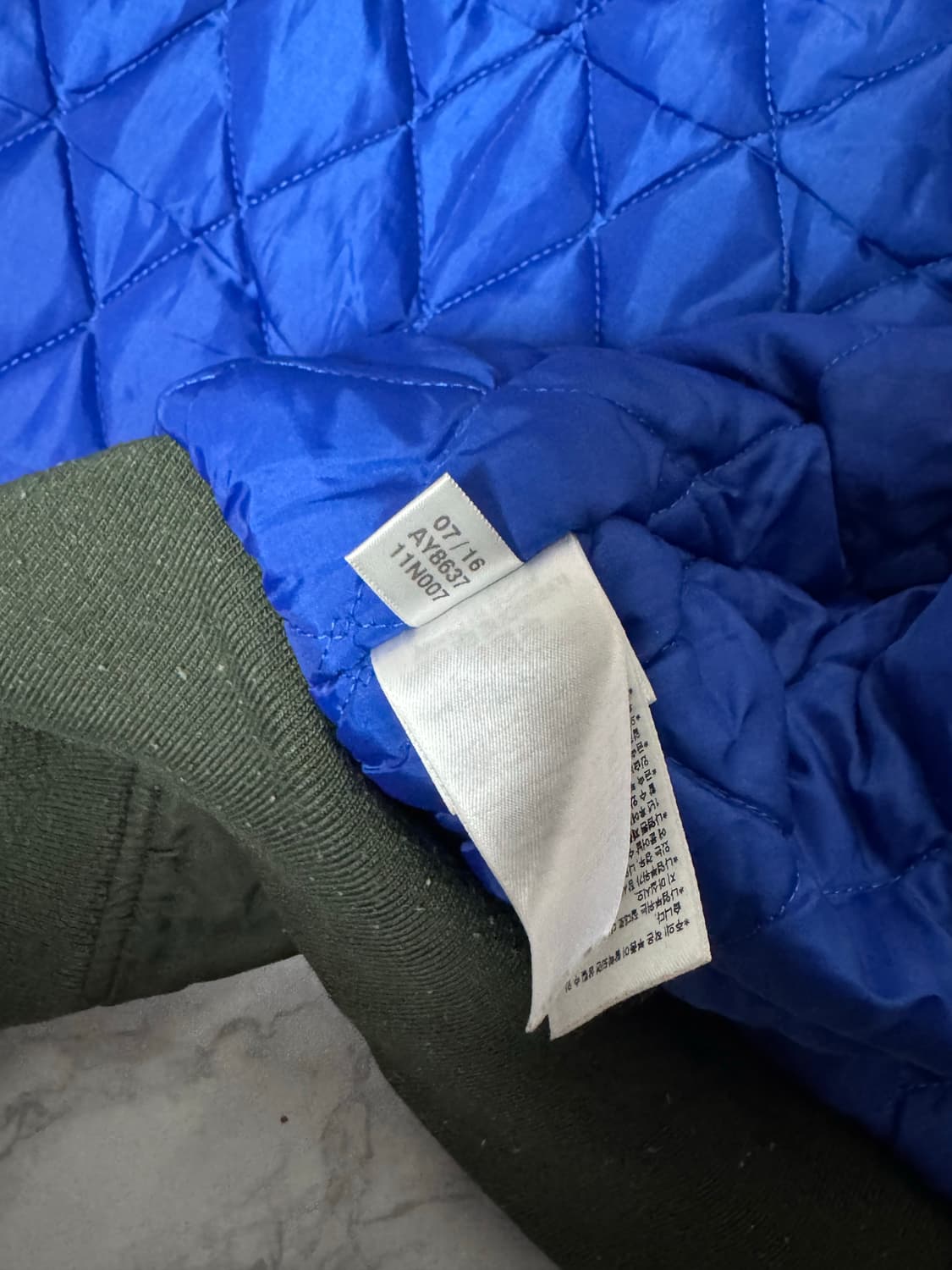 아디다스 카키 MA-1 항공 점퍼 자켓 바람막이 상품이미지10