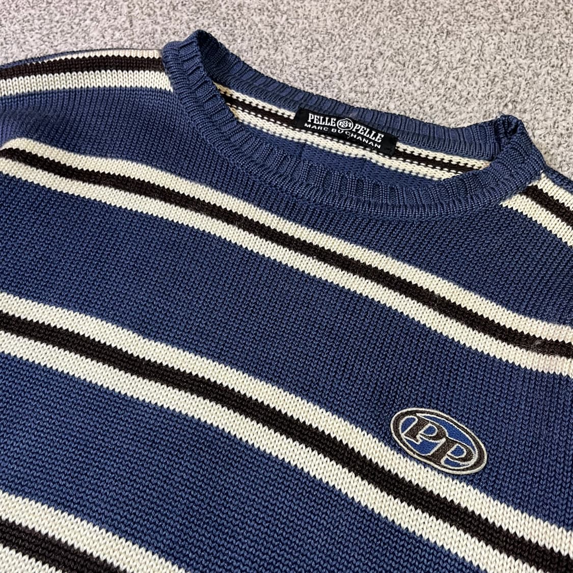 펠레 펠레 럭비 스트라이프 코튼 니트 상품이미지2