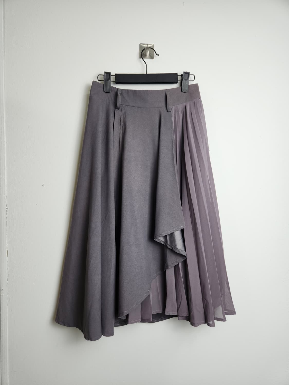 스웨이드 물결 롱 스커트 상품이미지6