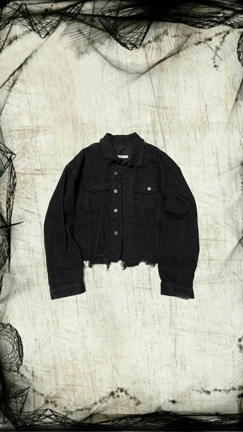 Damaged crop jacket 상품이미지1