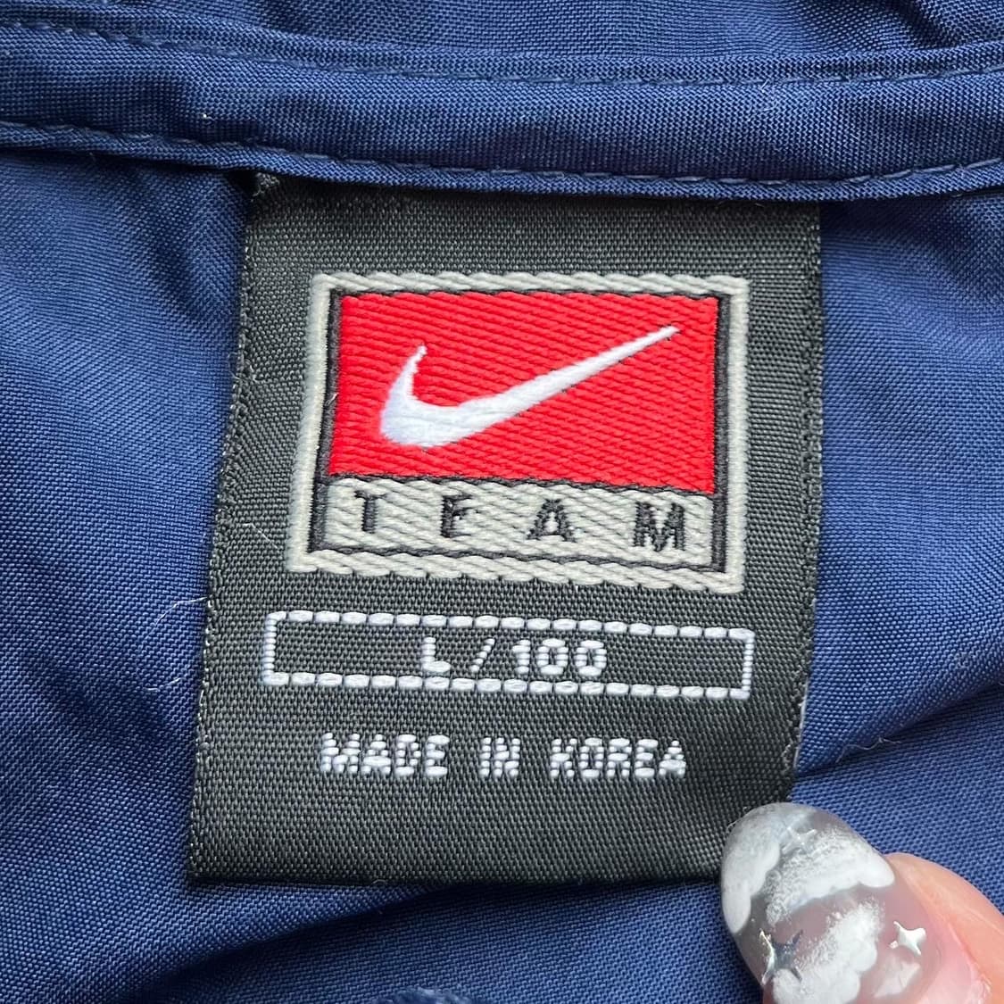 나이키 스우시 블루 네이비 하프 집업 아노락 상품이미지9