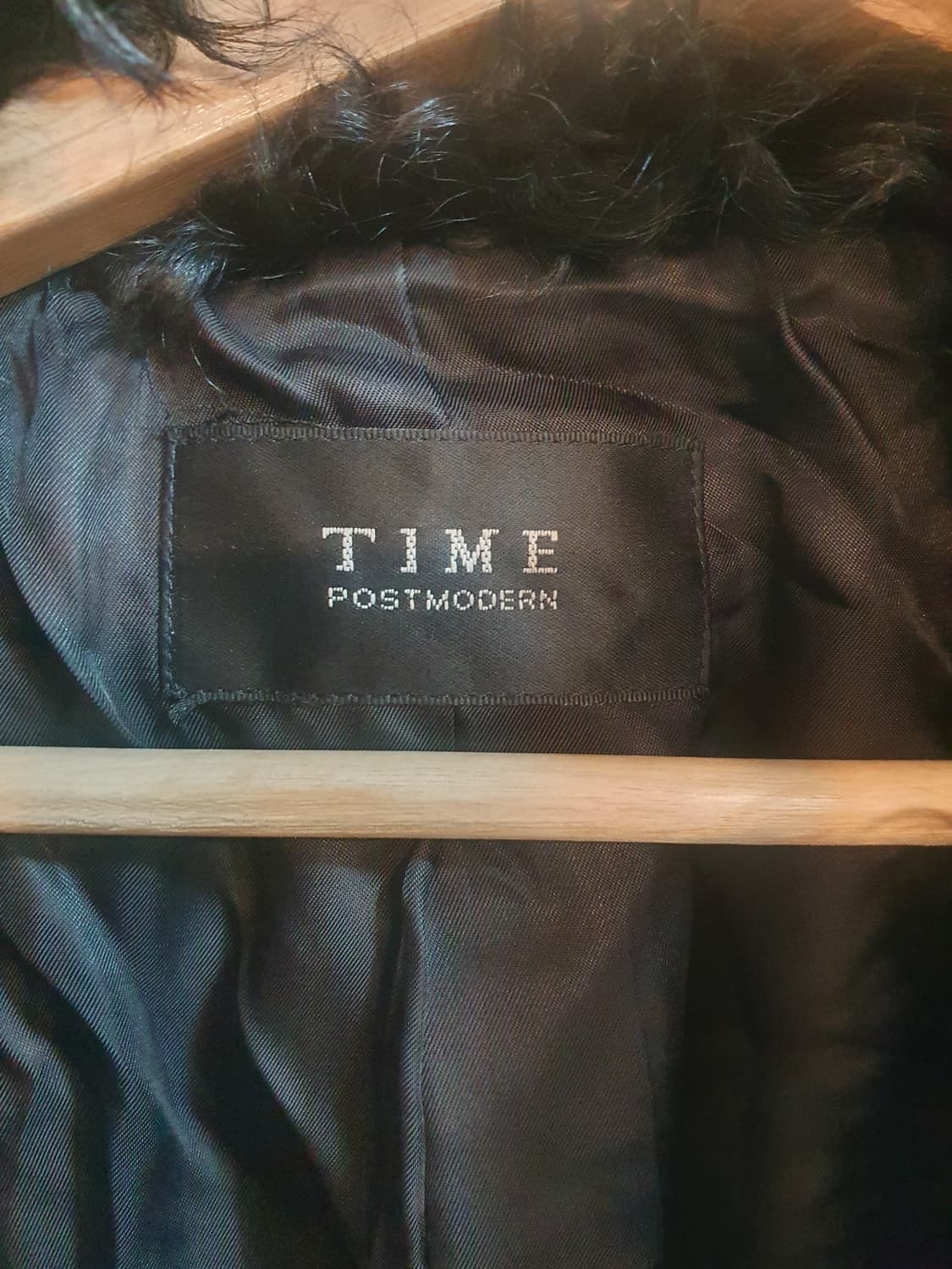 TIME 넥 워머 코트 블랙 상품이미지6