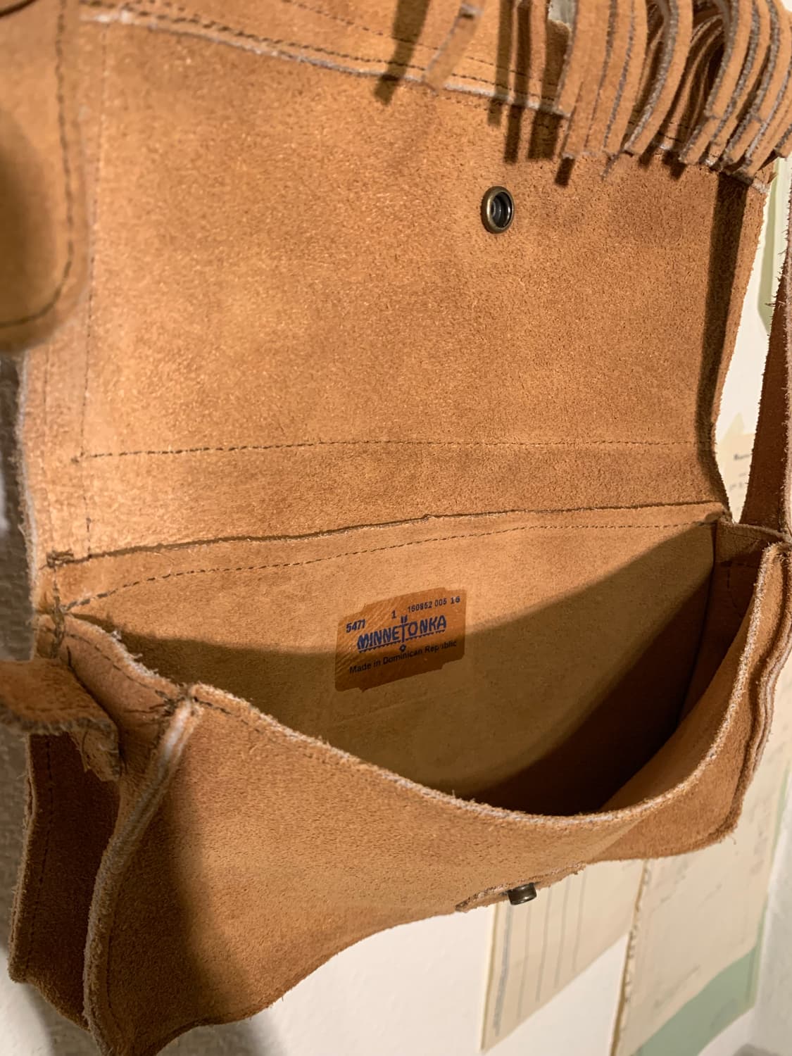 미네통카 스웨이드 프린지 숄더백 상품이미지3