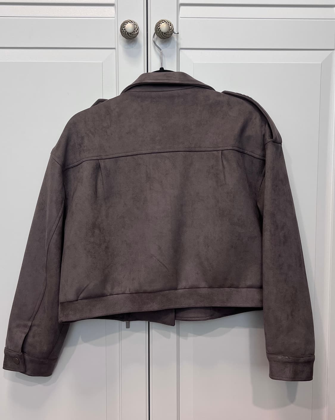 퍼플 스웨이드 무스탕 자켓 상품이미지3