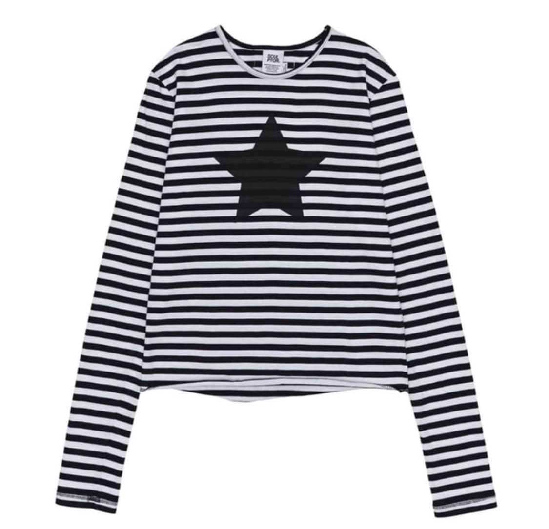 스컬프터 스타 스트라이프 티셔츠 상품이미지1