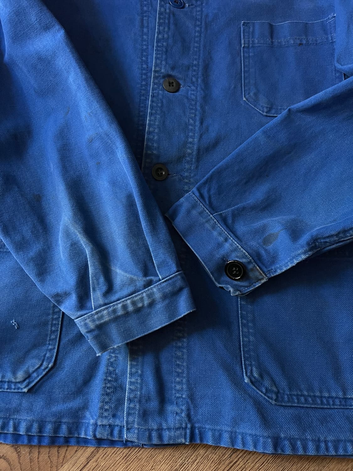 [M]90's Made in France 더티워싱 프렌치 워크자켓 상품이미지6