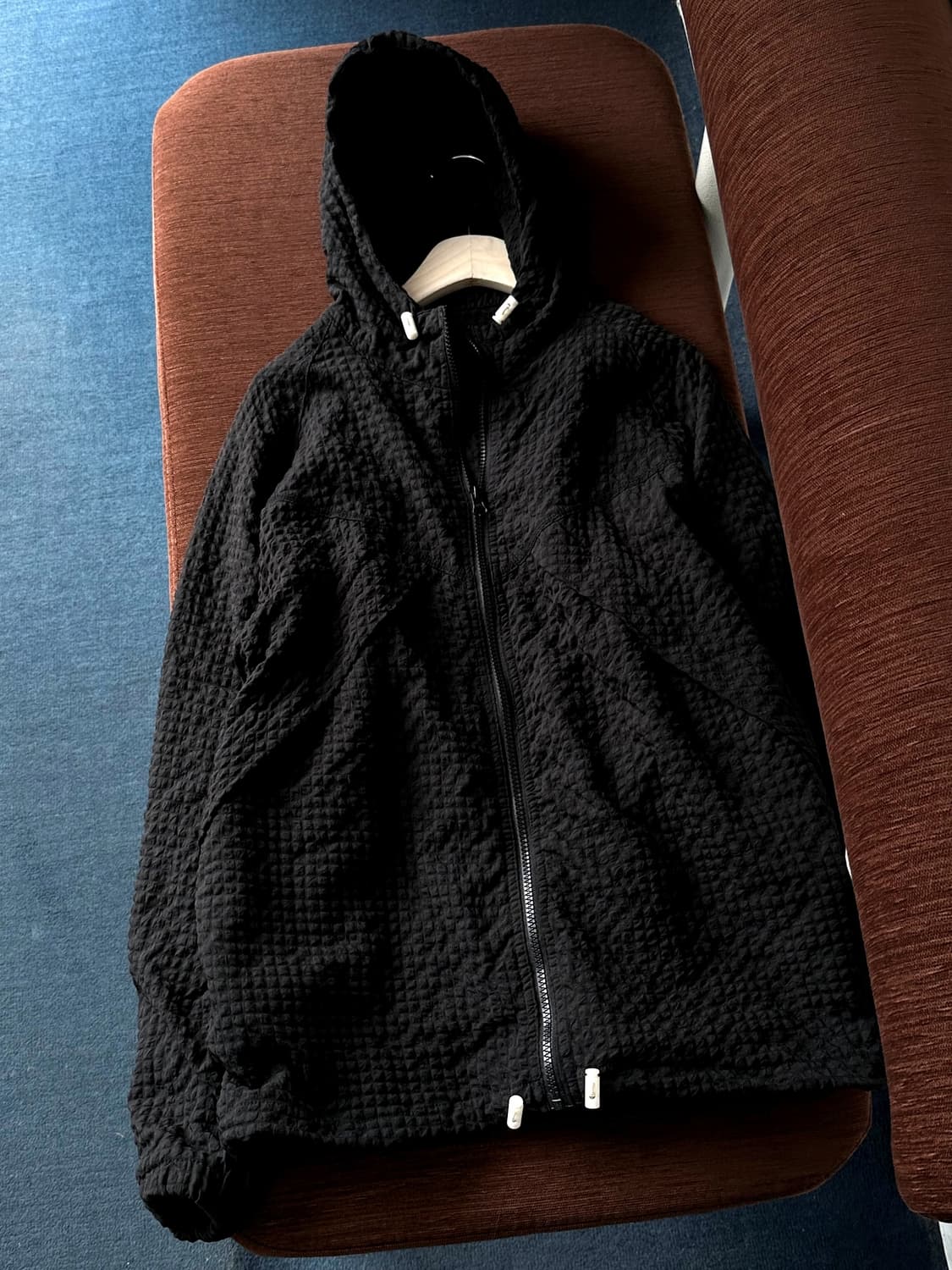 Design volume fabric zip easy parka 상품이미지3