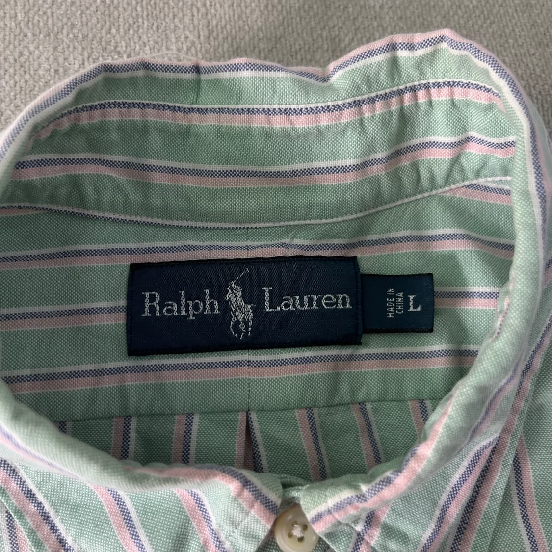 105 폴로랄프로렌 빈티지 스트라이프 셔츠 상품이미지4