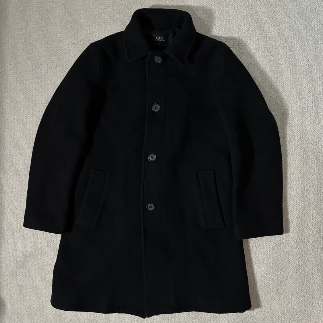 일본빈티지 APC 아페쎄 블랙 코트 상품이미지2