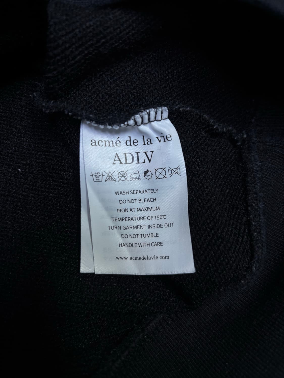 ADLV 스크립트 로고 크롭 후드 상품이미지7