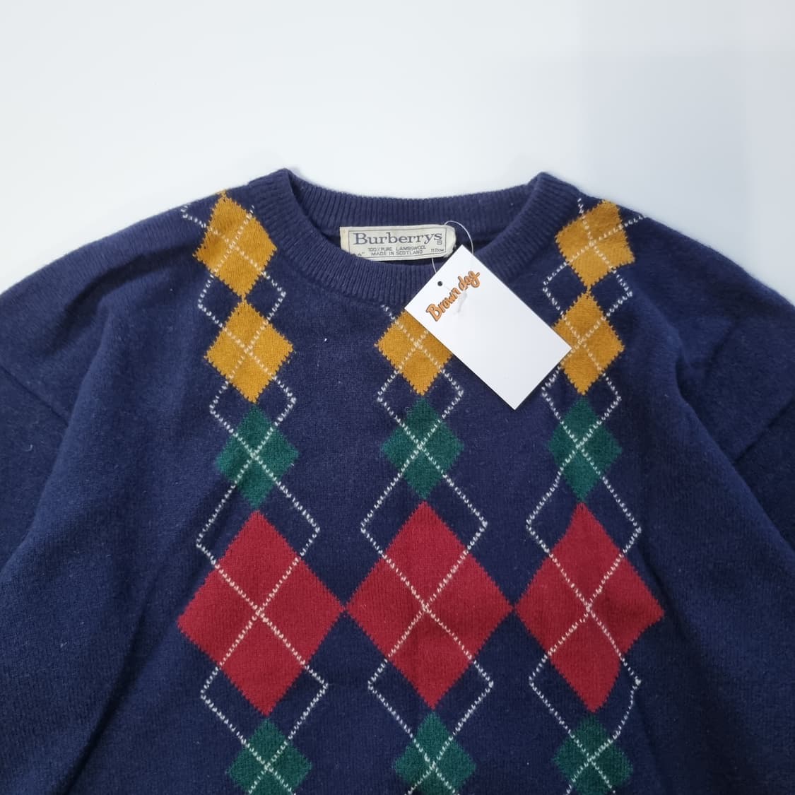 버버리 아가일 울 니트  상품이미지3