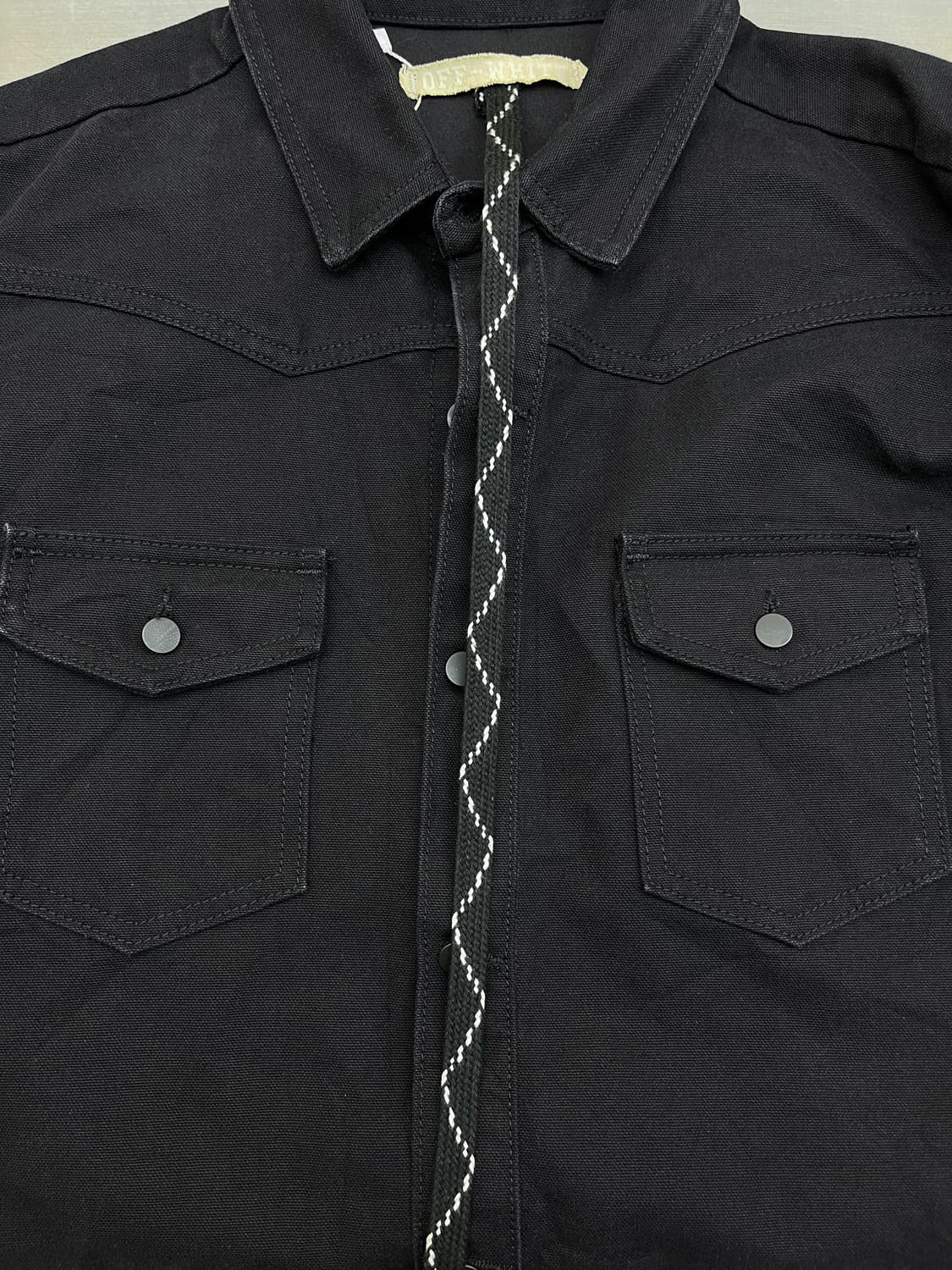 오프화이트 14ss 애로우 프린티드 데님 셔츠 상품이미지8