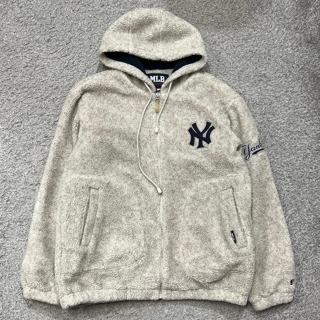 [100] MLB 양털 후드집업 상품이미지2