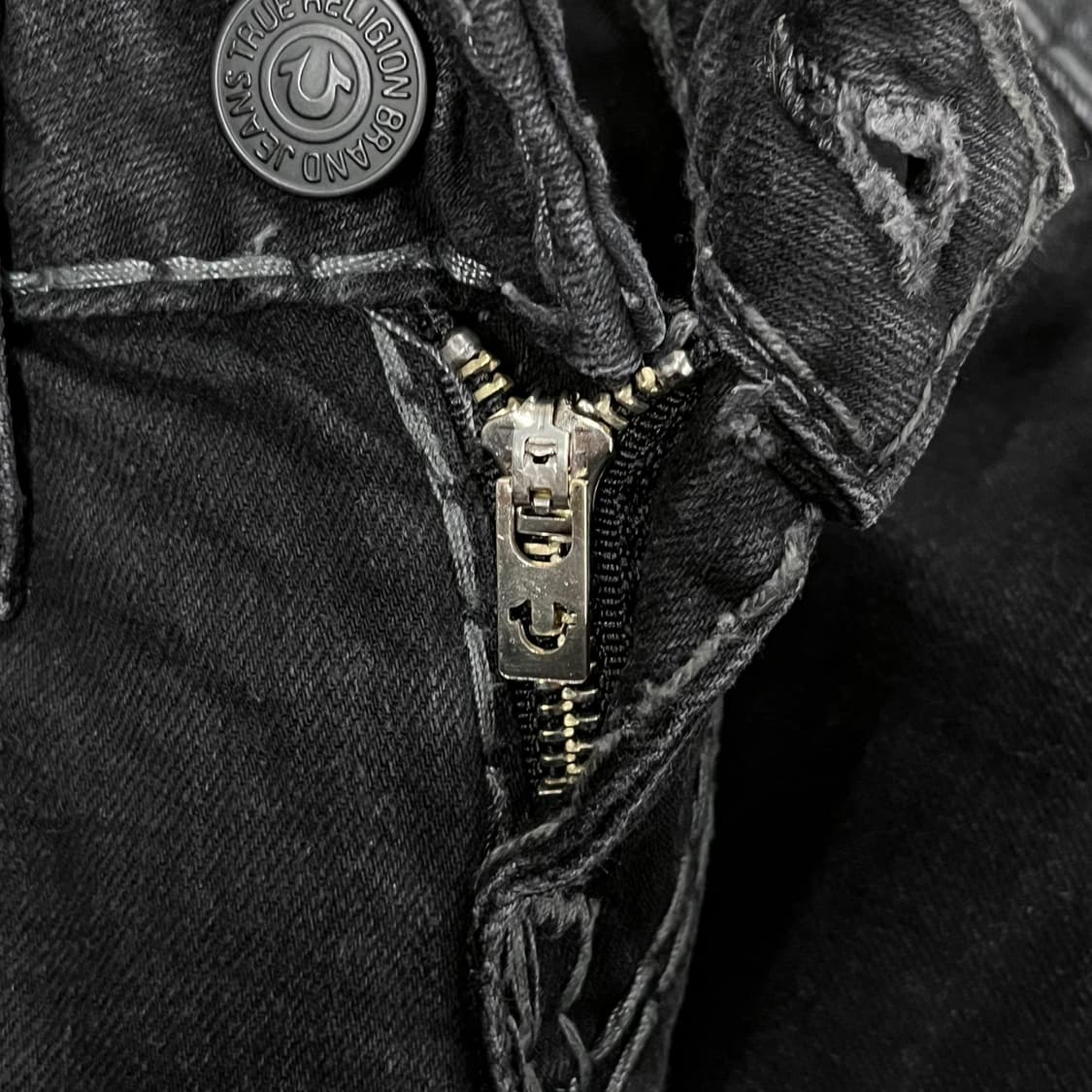 [정품/25] 트루릴리젼 블랙 스티치 데님 바지 b18 상품이미지6