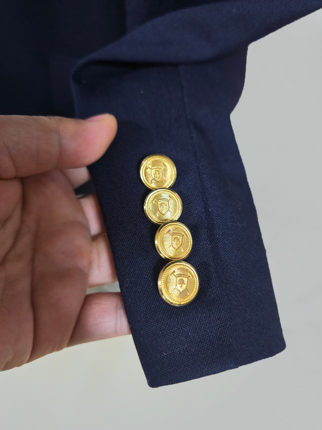 90's 폴로 랄프로렌 University Club 금장자켓 XL 상품이미지4