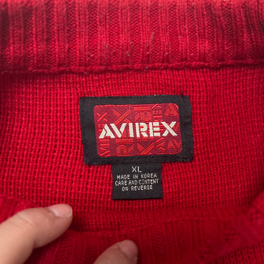 105 아비렉스 빅로고 니트 상품이미지3