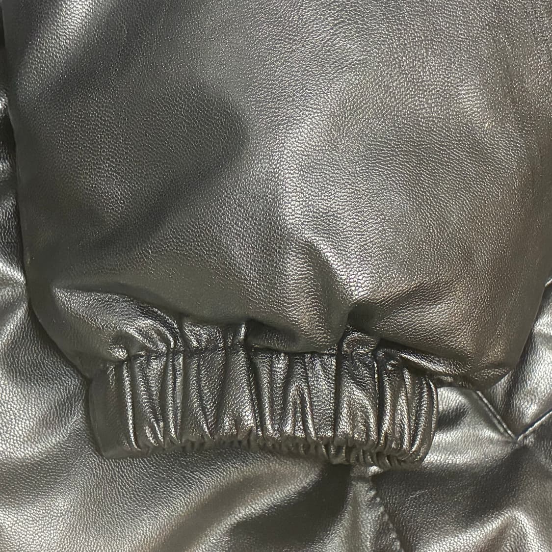 론론 가죽 패딩 상품이미지4