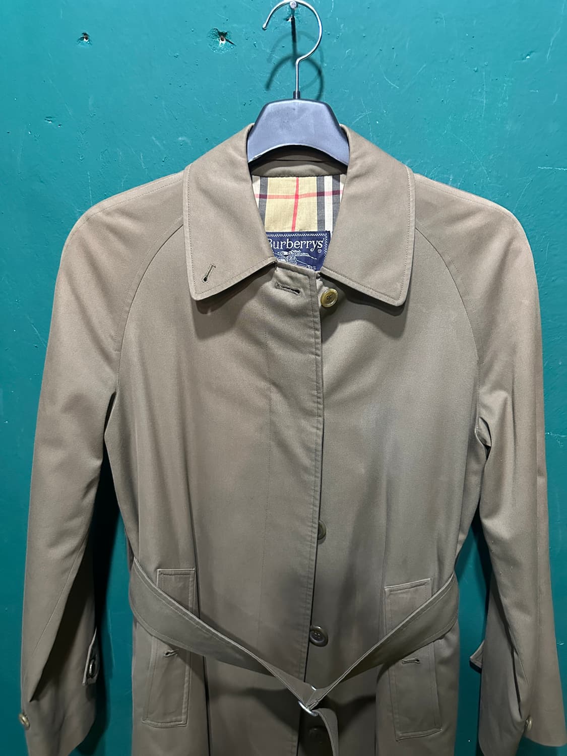 버버리 노바체크 여성 롱 트렌치코트 브라운 상품이미지2