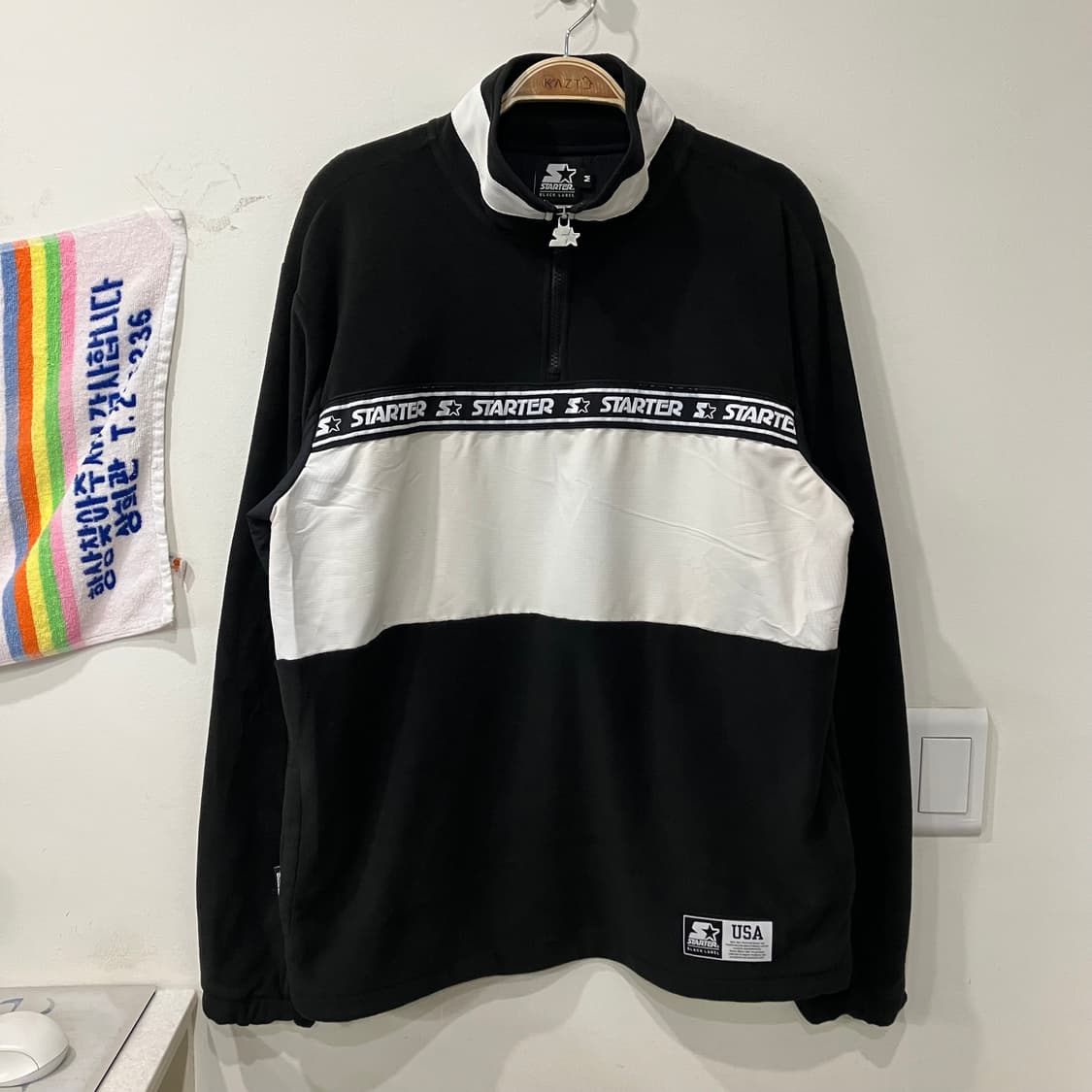 198 스타터 아노락 반집업 플리스 맨투맨 상품이미지1