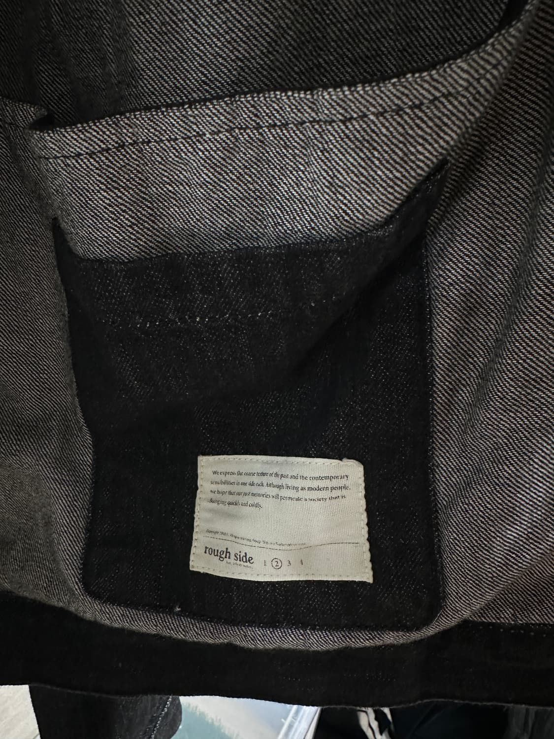 (무배) 러프사이드 드레이프 데님 자켓 (100사이즈) 상품이미지6