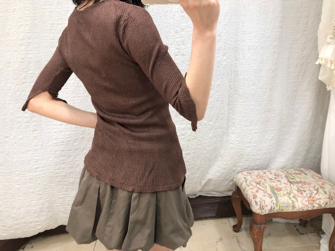Cocoa brown knit cardigan  상품이미지5