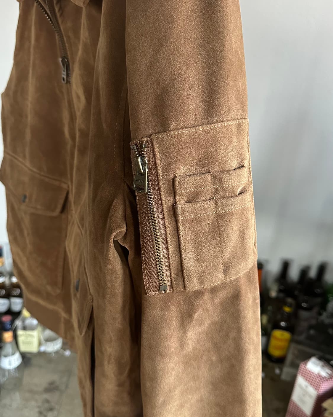 [L]리바이스 Levi's 스웨이드 패디드 봄버 자켓 상품이미지5