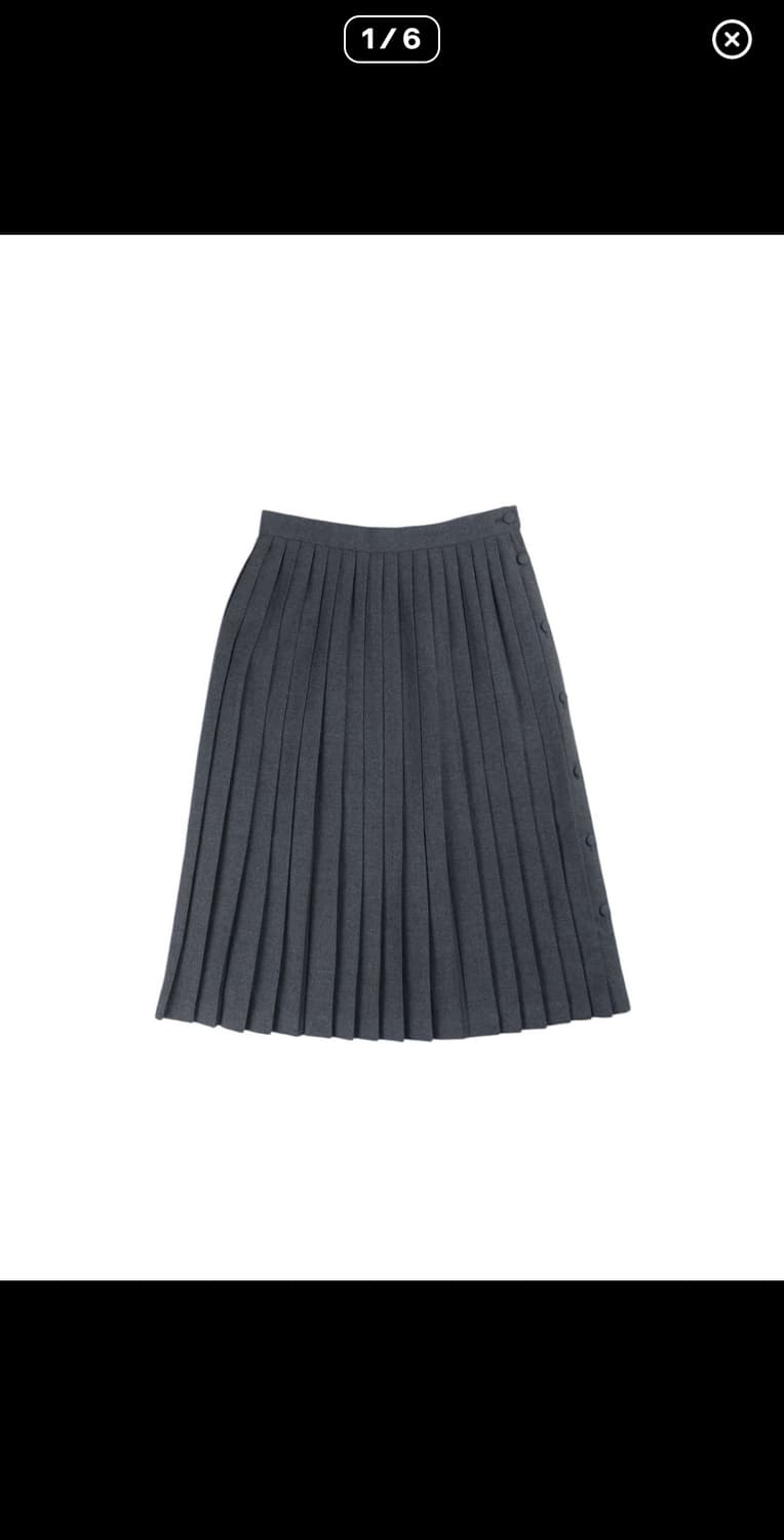 플리츠 wool midi skirt 상품이미지1