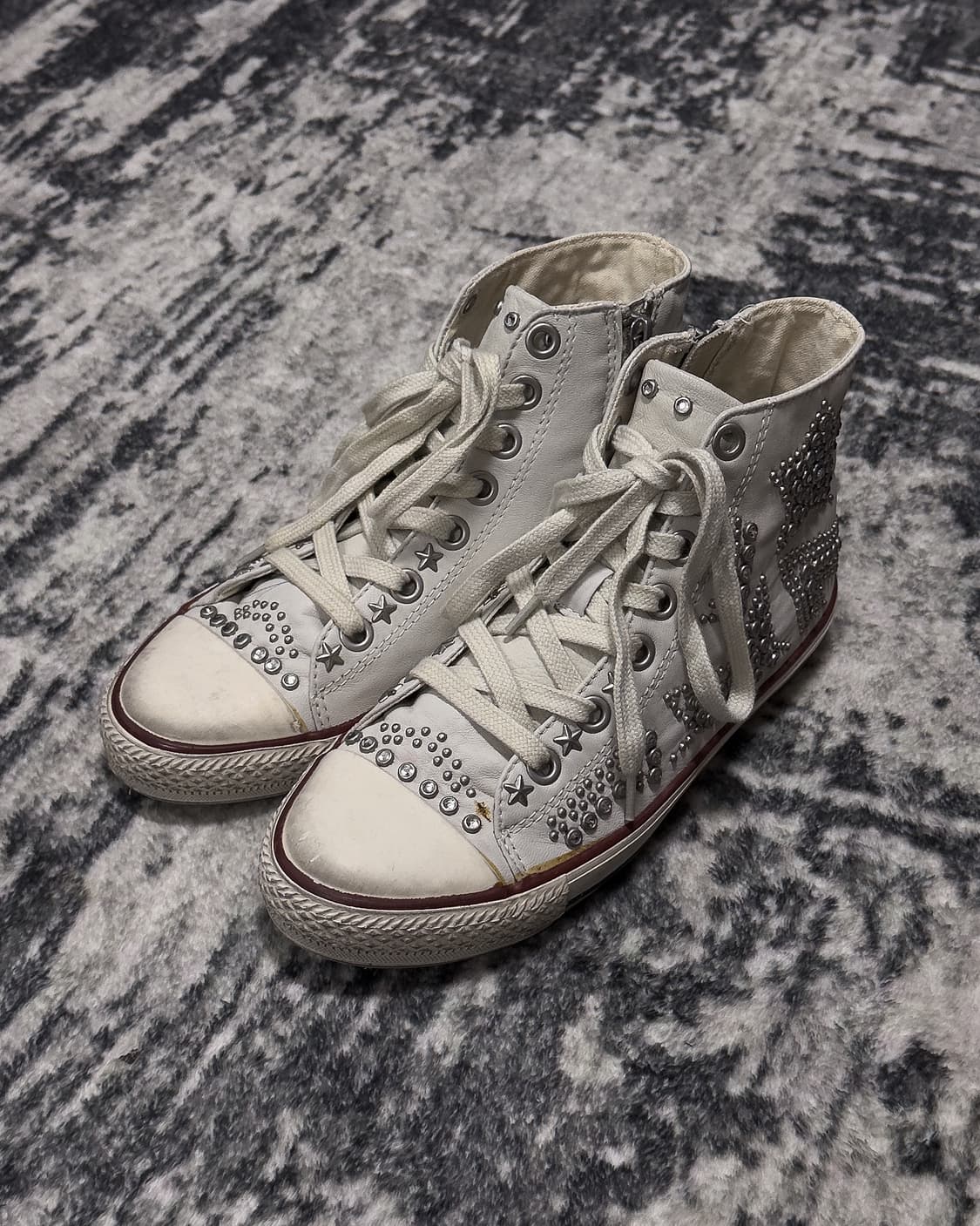 {Ash} Star Stud Leather High-Top Sneaker 상품이미지1