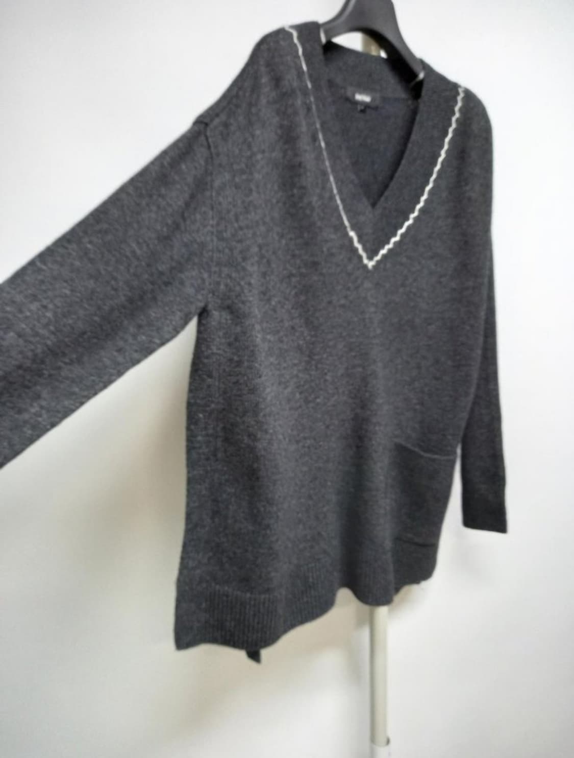 새 세컨플로어 캐시미어 블랜 롱 니트 55~77 상품이미지4