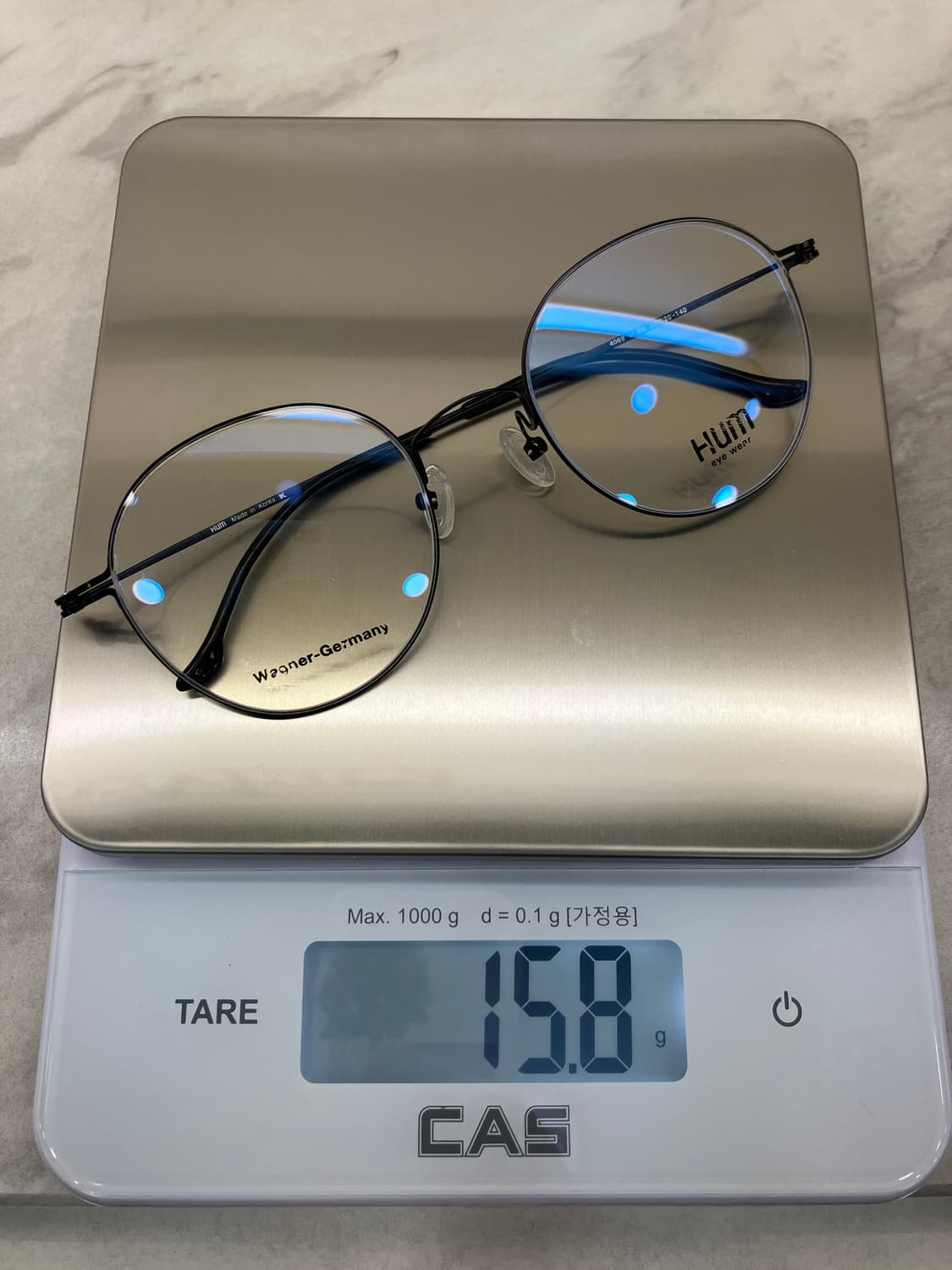 B39 흄 HUM 블랙 라운드 역산각 메탈테 안경 상품이미지9