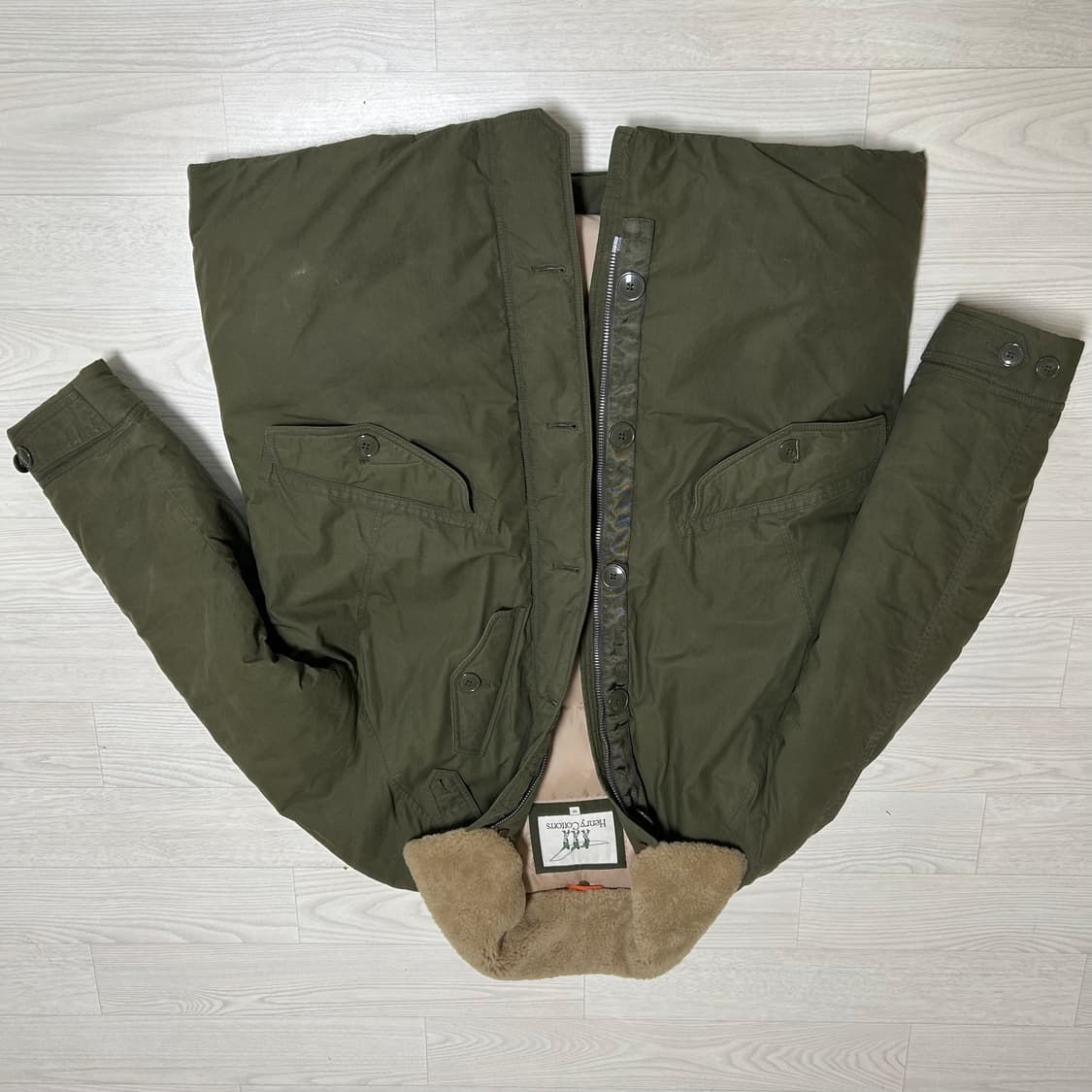 [50] 헨리코튼 크로이던 파카 올리브 상품이미지4