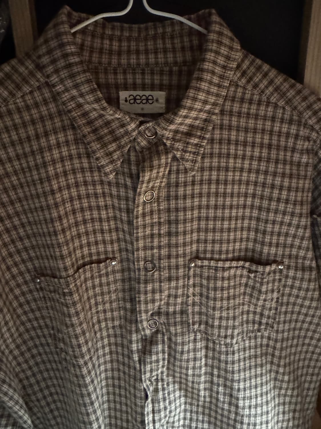 에이이에이이 웨스턴 체크셔츠 판매 상품이미지1