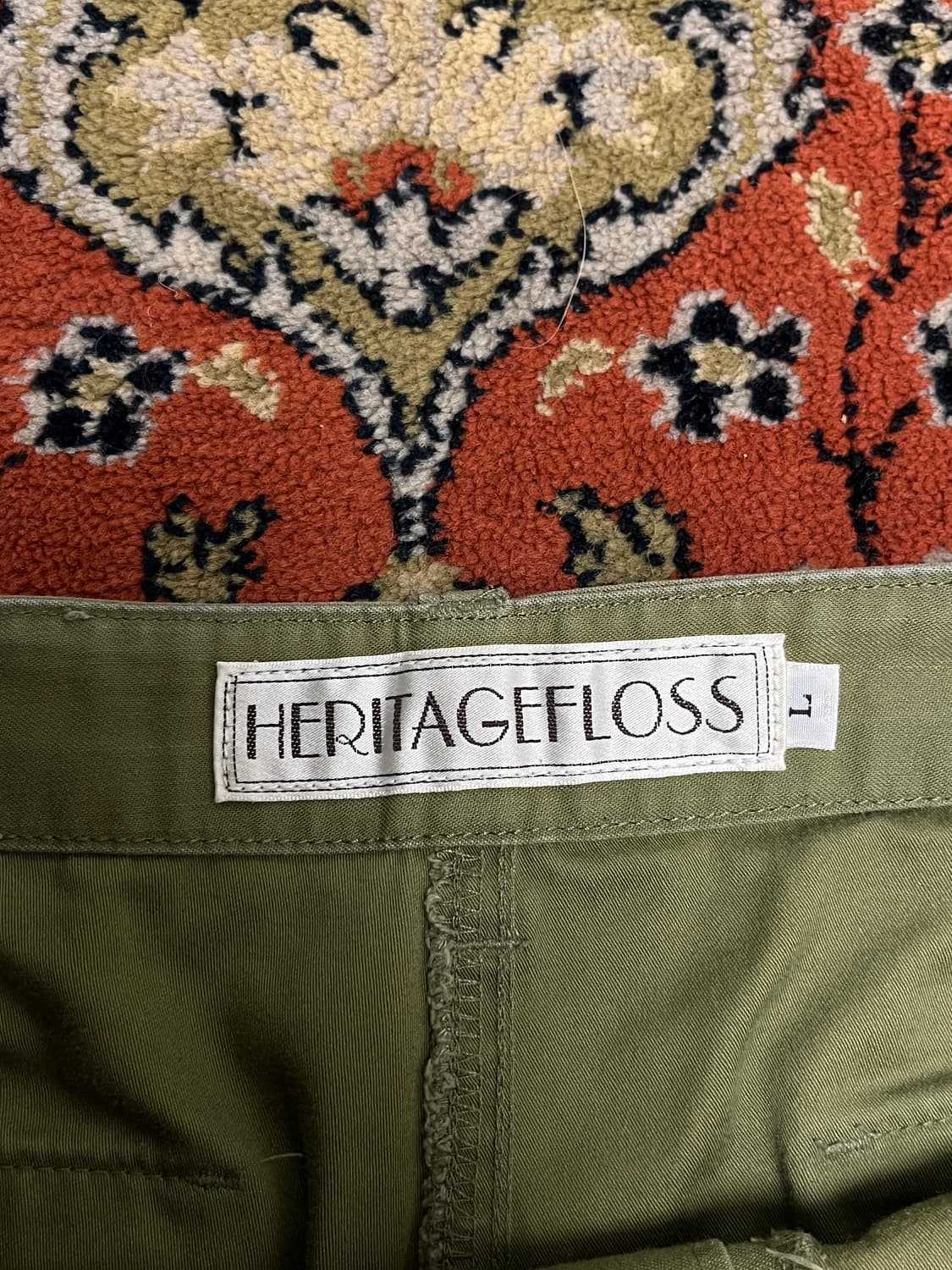 [L] 헤리티지플로스 퍼티그 팬츠 카키 상품이미지2