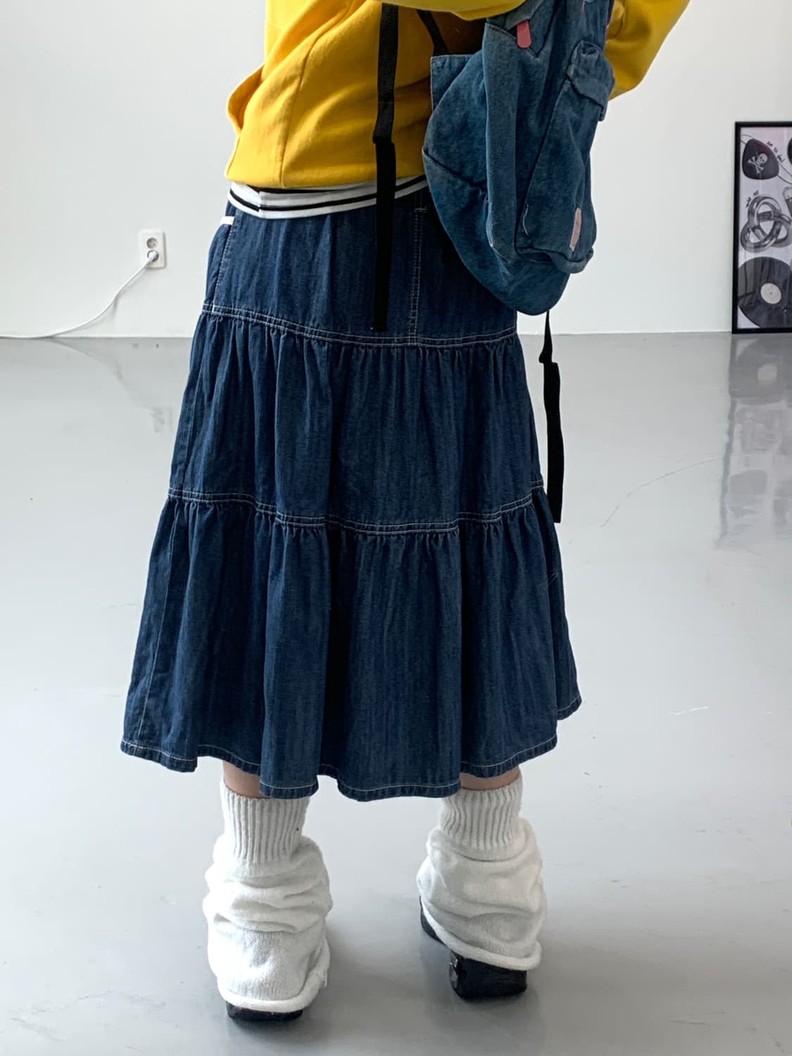 Tommy Hilfiger Denim Midi Skirts 상품이미지3