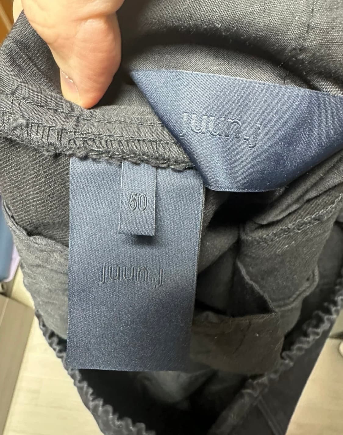 준지 블랙카고 조거팬츠 50 상품이미지2