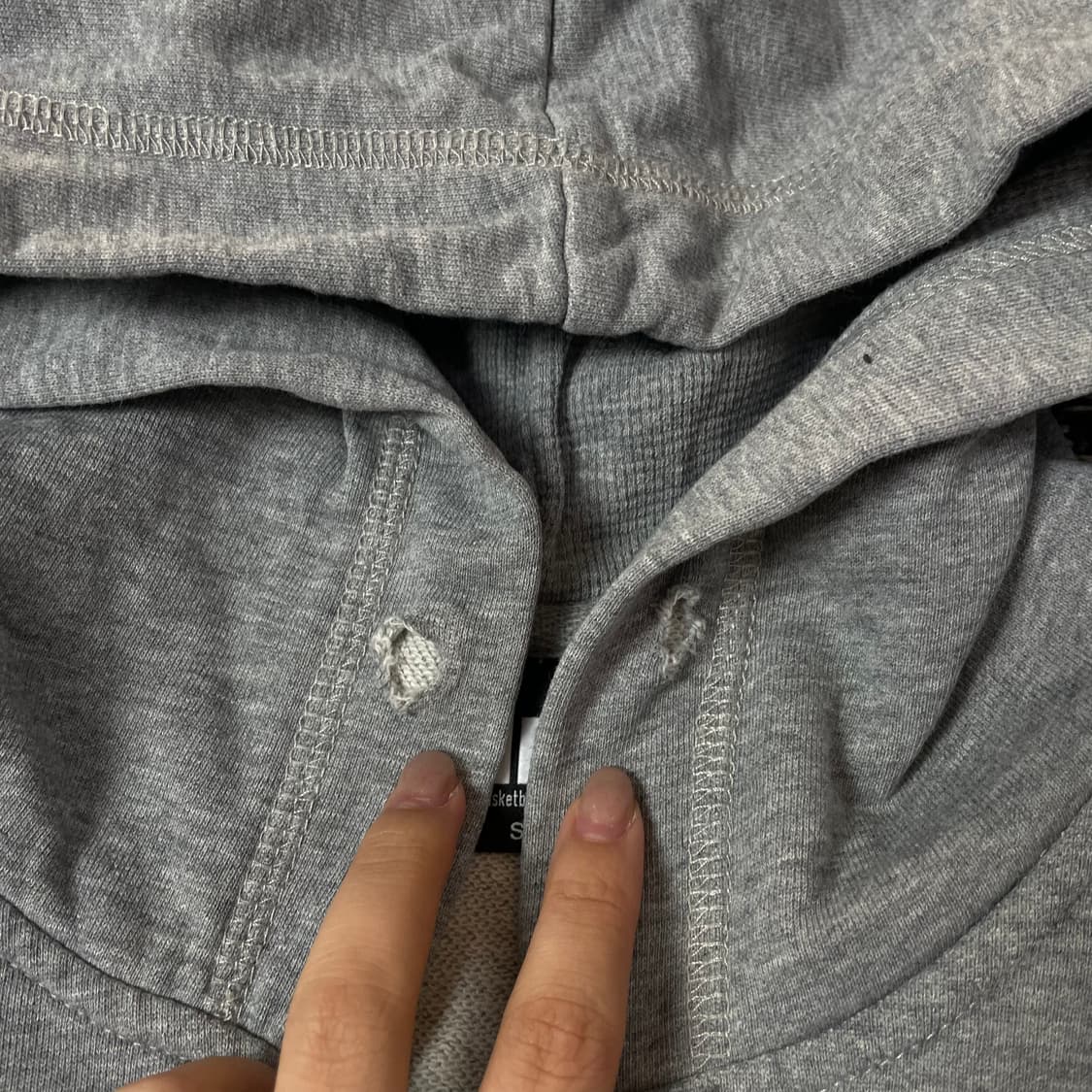 NBA 그레이 로고프린팅 후드집업 S 상품이미지5