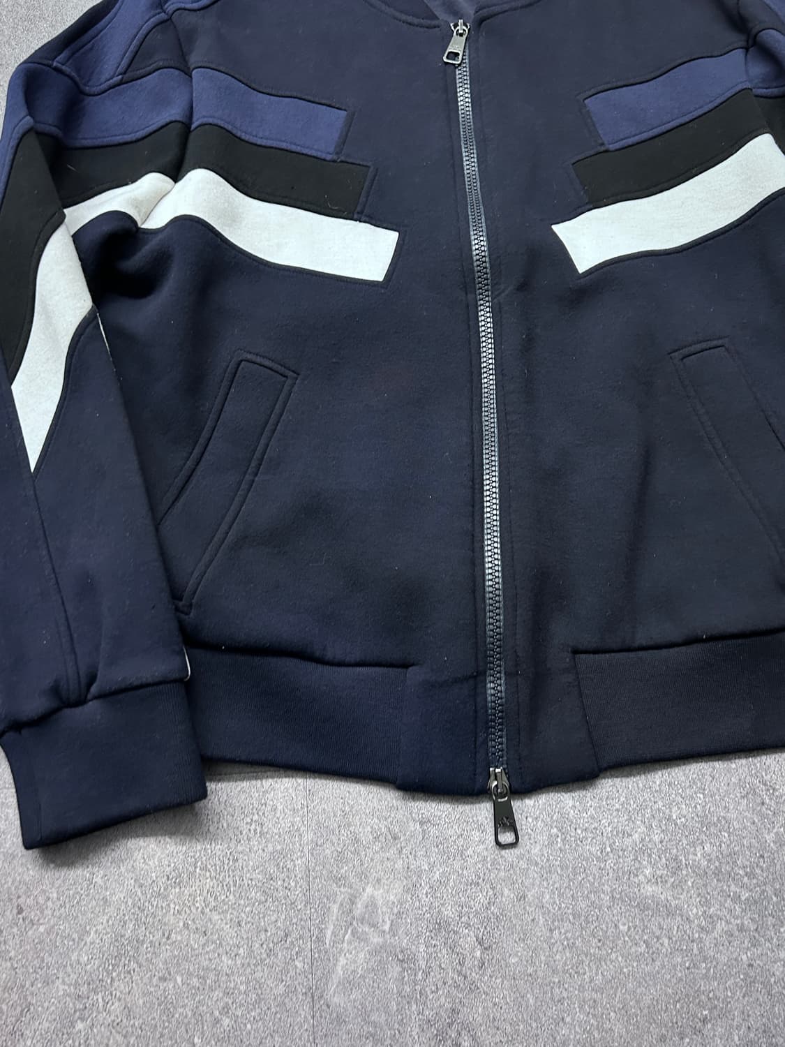 닐바렛 코튼 판넬 집업 자켓 상품이미지4