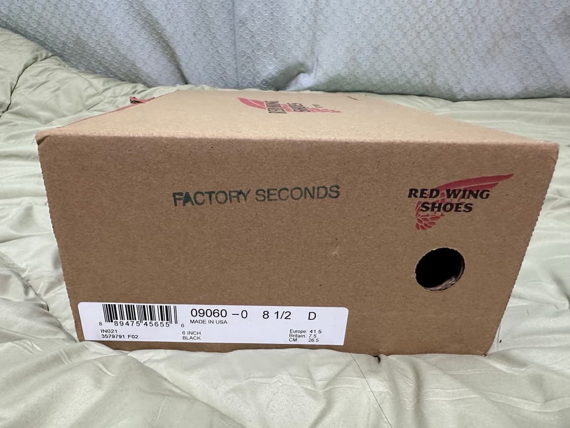 레드윙 벡맨 플랫박스 9060 8.5D 새상품(팩토리세컨즈) 상품이미지8