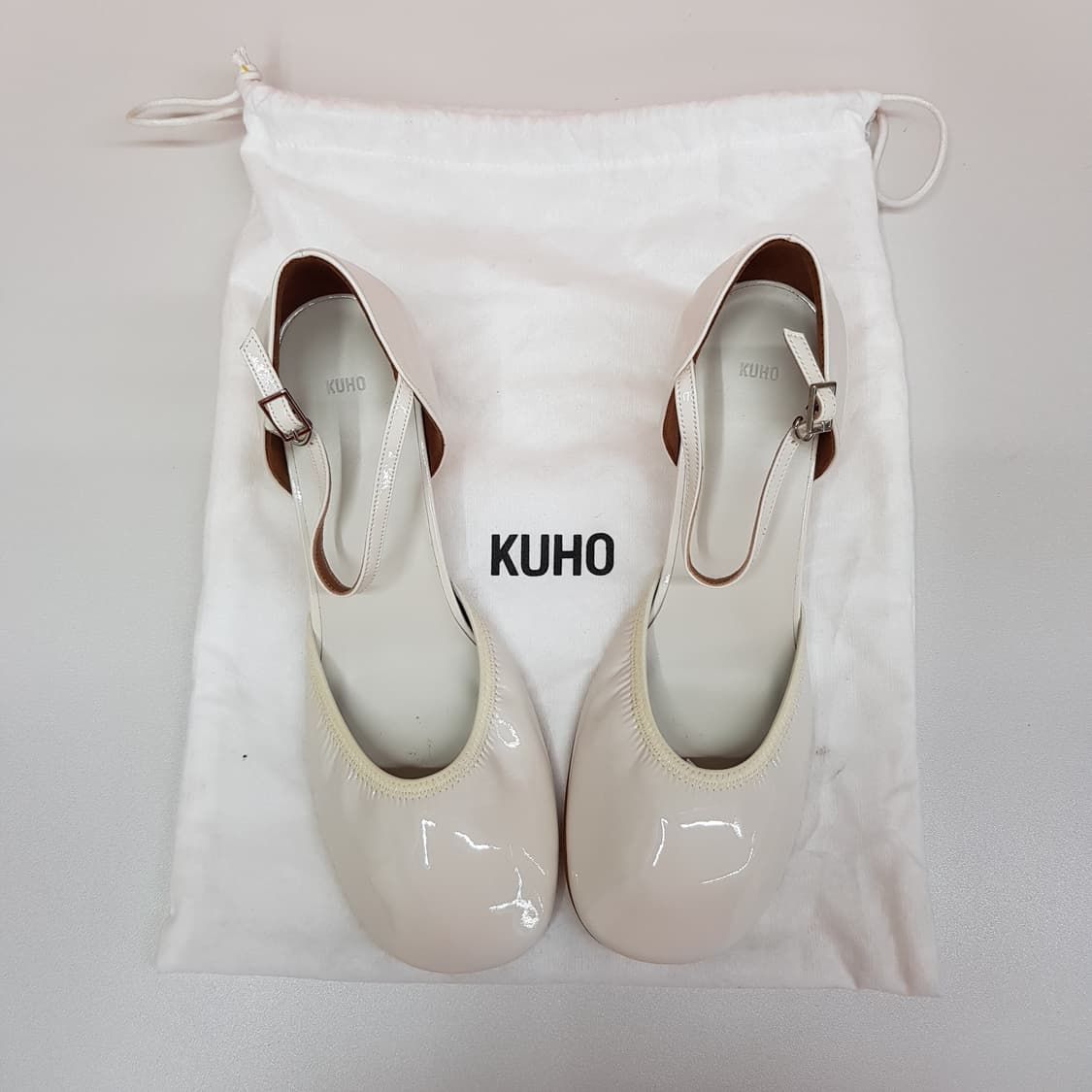 구호 KUHO 에나멜  로우힐  슬링백 250사이즈 상품이미지1