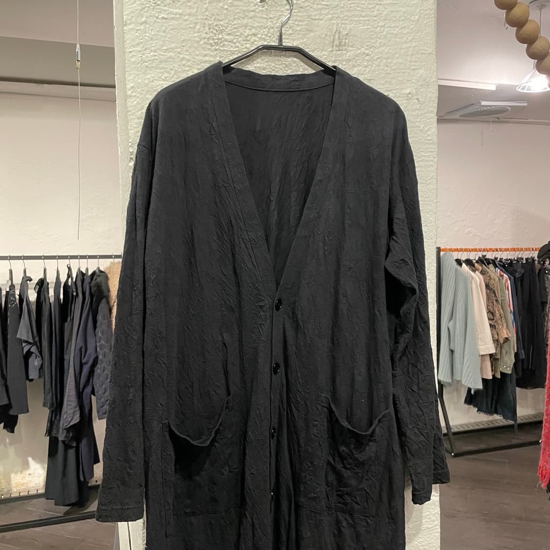 요지야마모토 주름가공 롱셔츠 상품이미지2