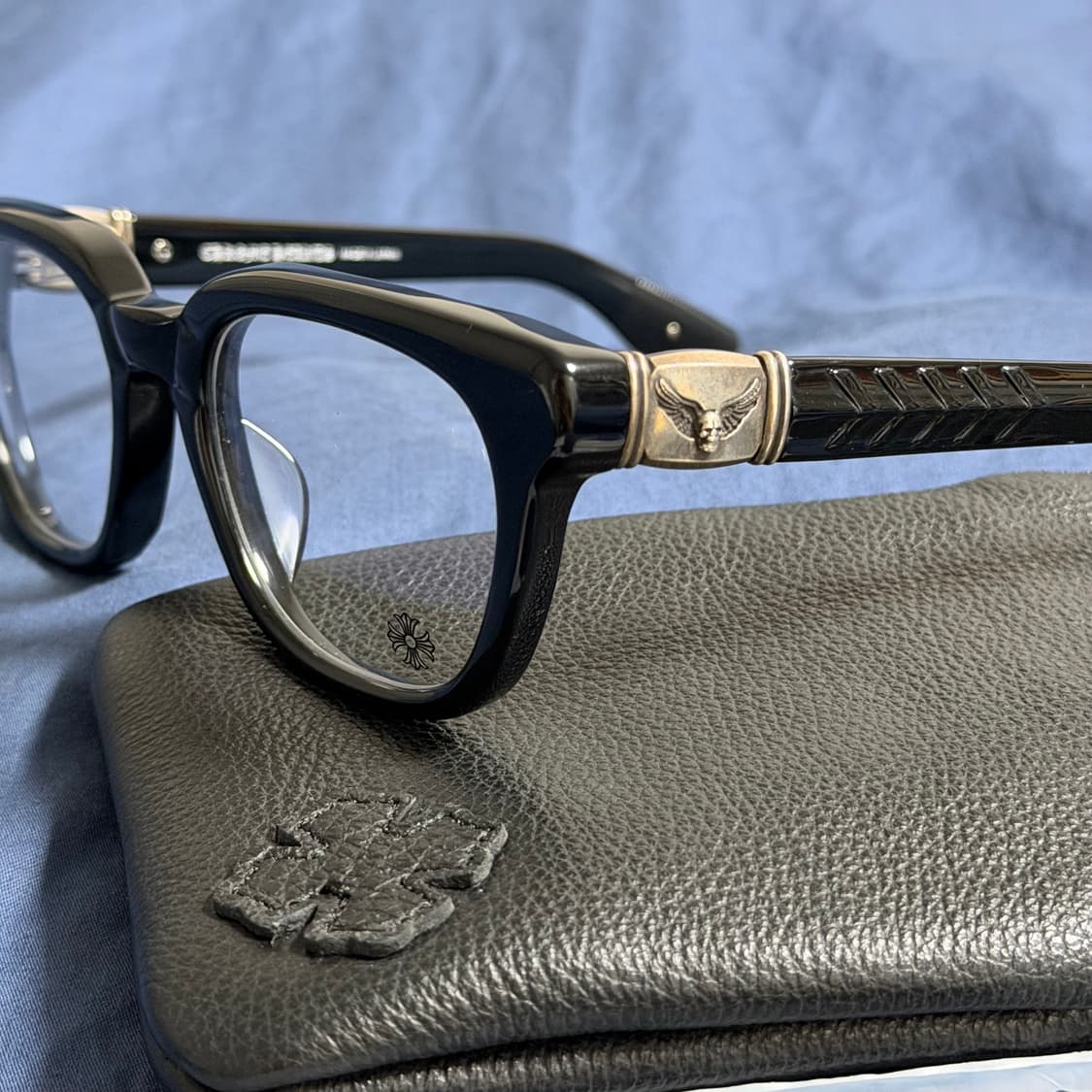 (OS) 25FW 크롬하츠 WELL HELL YEAH 안경 블랙 은장 상품이미지8