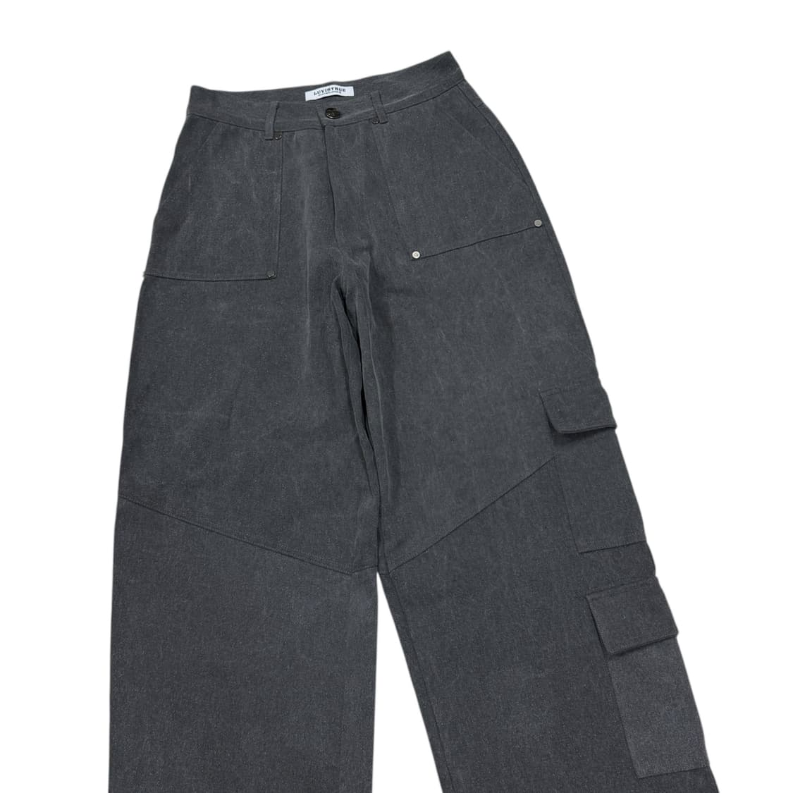 러브이즈트루 카고 팬츠 바지 그레이 M 상품이미지2