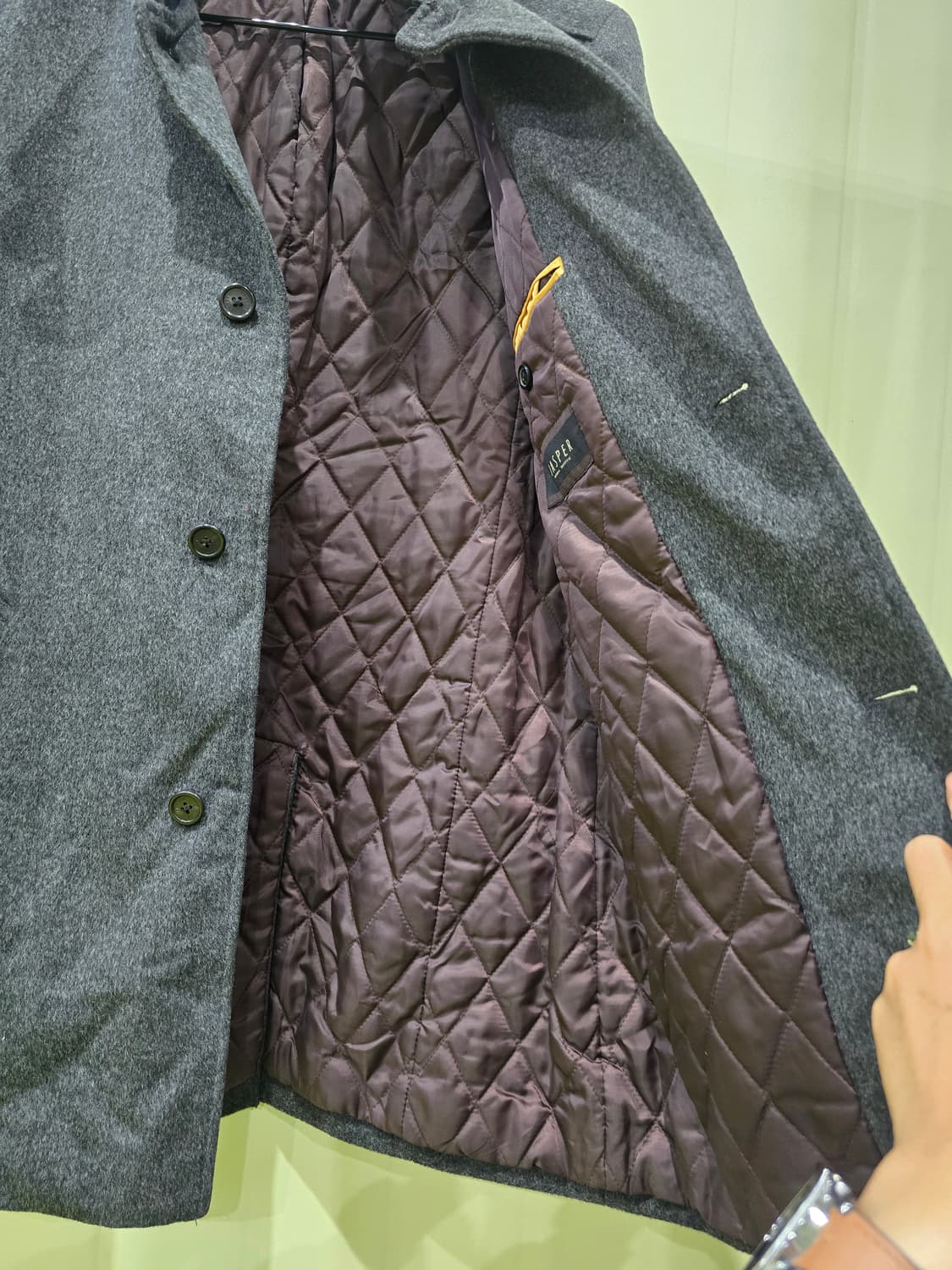 Jasper 남성 모 코트 105사이즈 상품이미지6