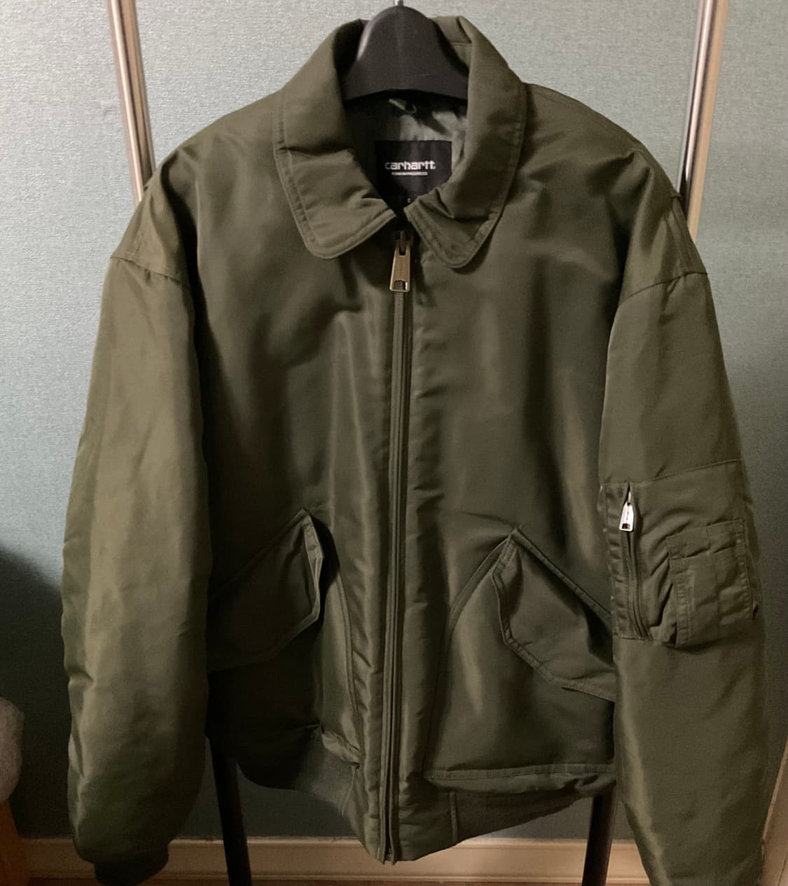 칼하트 윕 올튼 봄버 자켓 플랜트 그린 상품이미지2