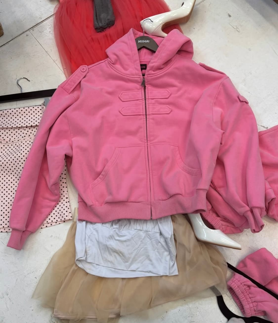 Niihai 니하이 후드집업 블랙 M 상품이미지2