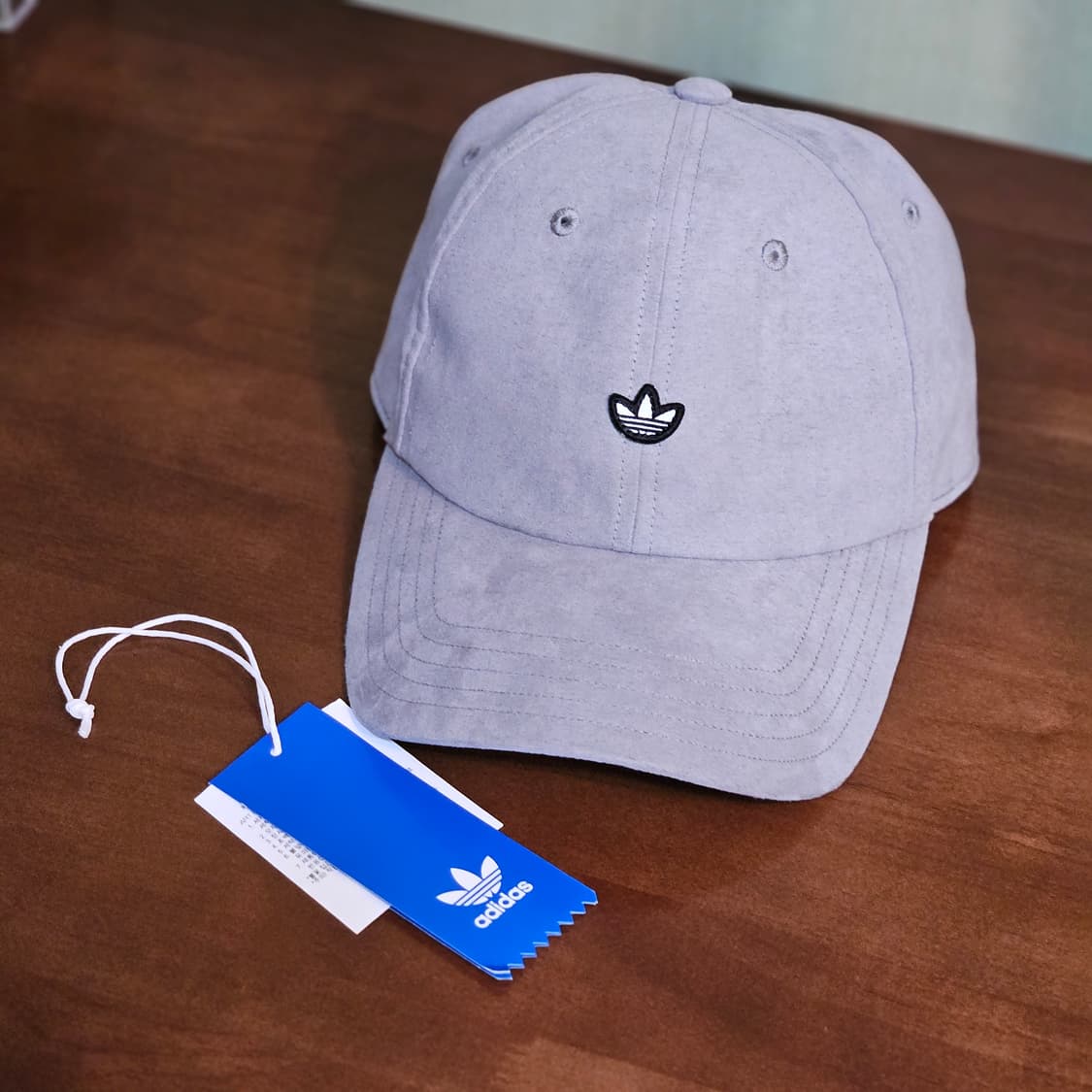 (택 있음. 정품) Adidas 아디다스 로고 그레이 볼캡 모자 상품이미지1