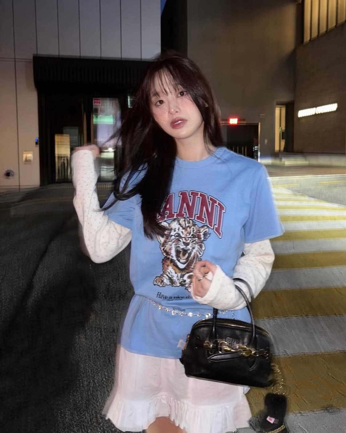 디어시스 플로럴 롱슬리브티(크림) 상품이미지2