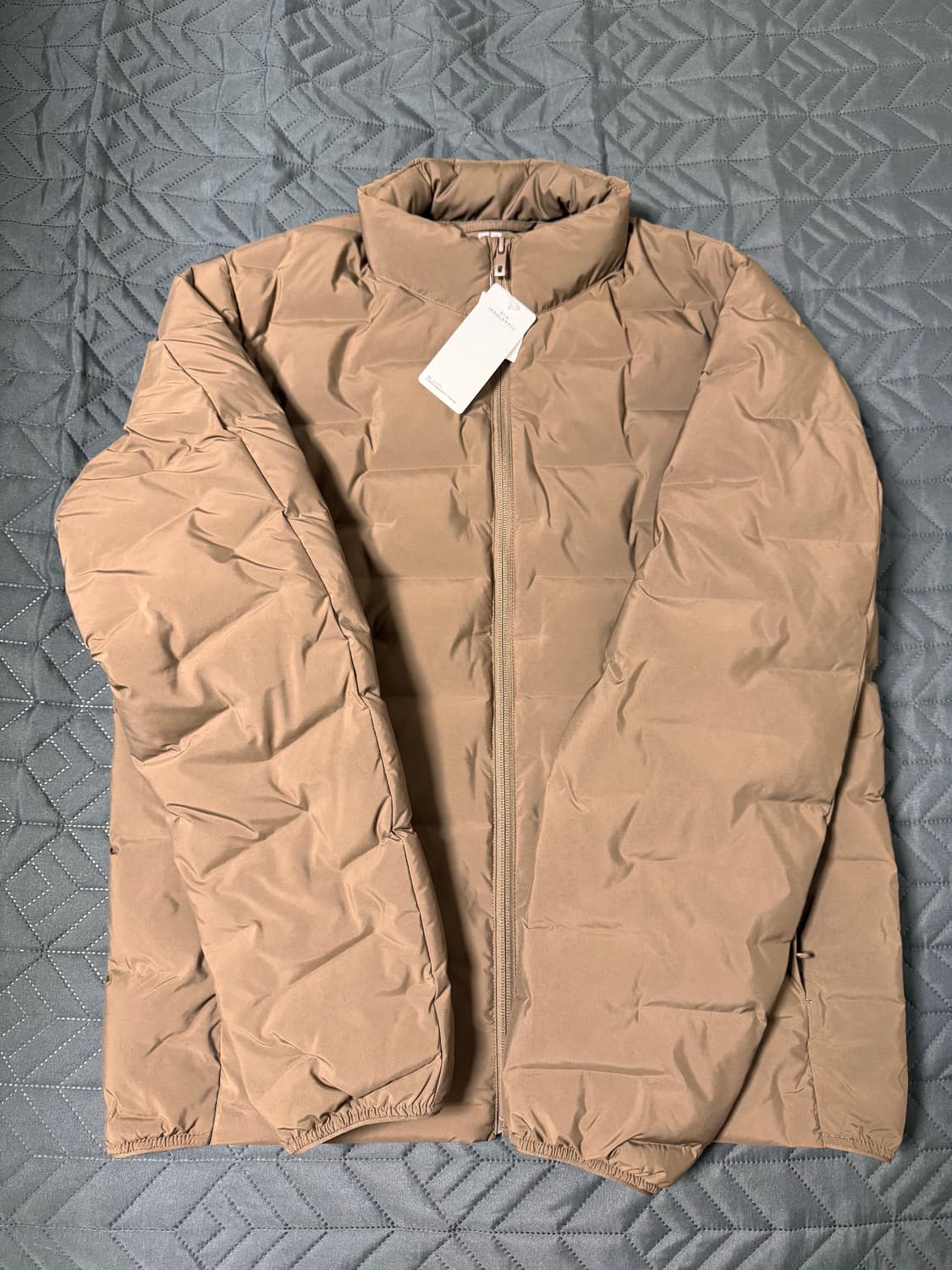 유니클로 퍼프테크 자켓 논퀼팅 브라운 L 상품이미지2